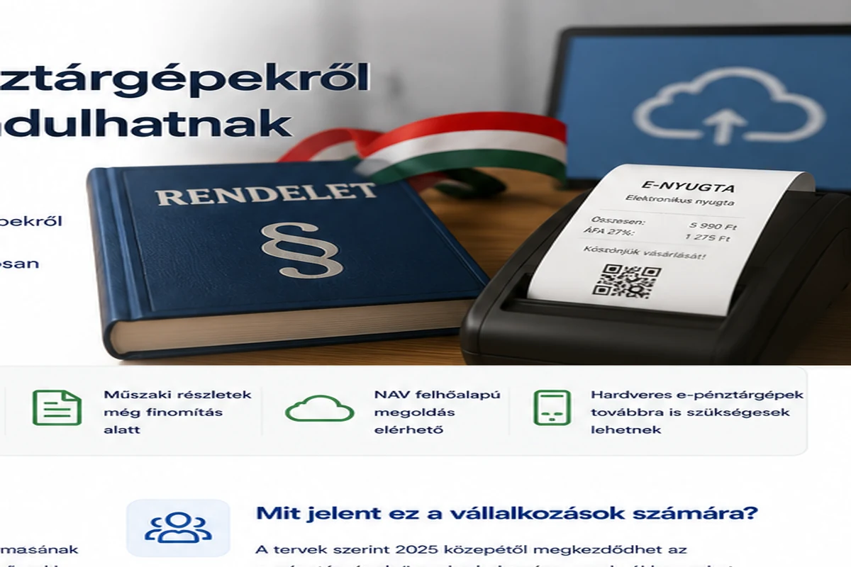 Az e-pénztárgép-rendelet, elektronikus nyugta és modern pénztárgép