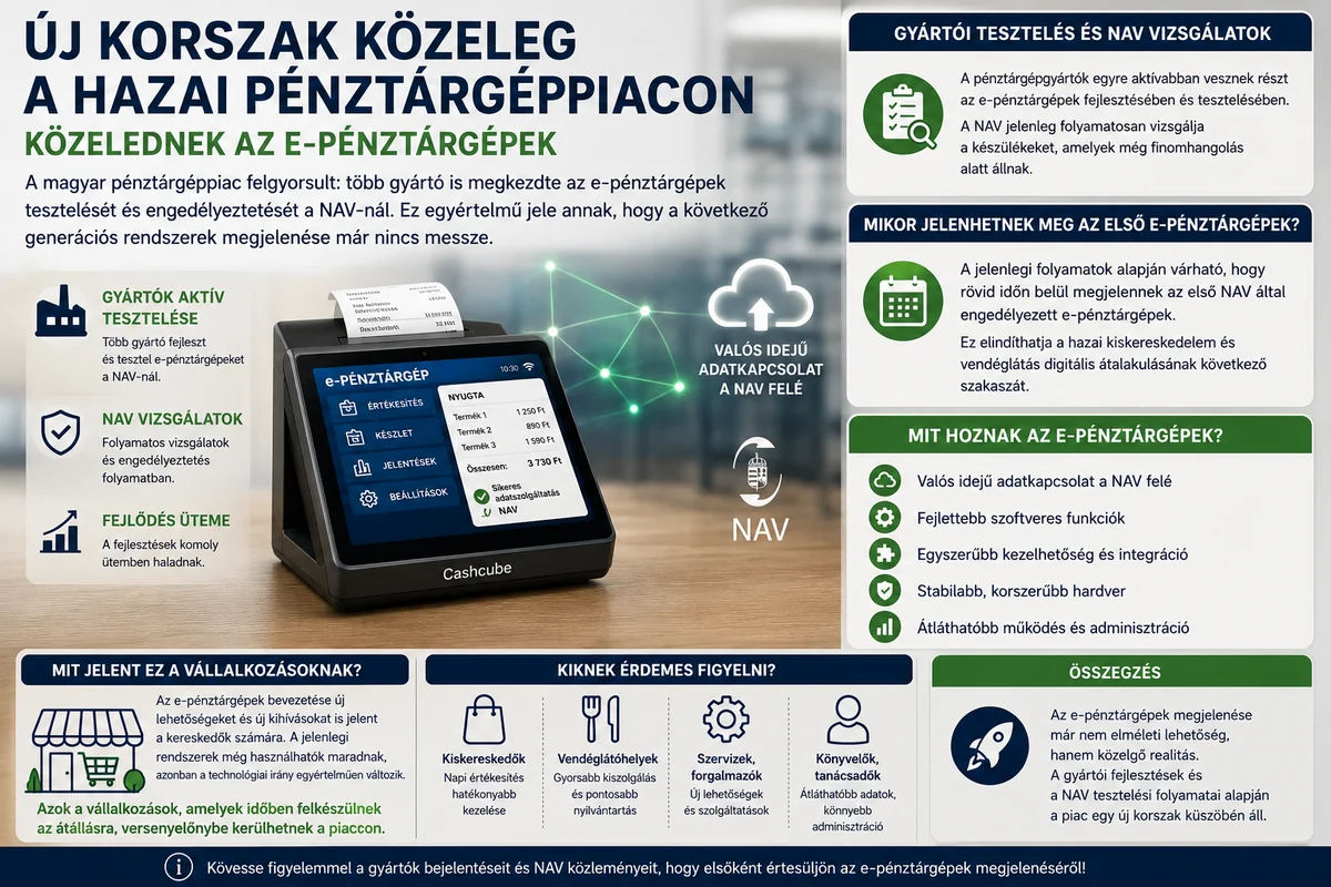 Hardveralapú e-pénztárgép fejlesztése és NAV-típusvizsgálata